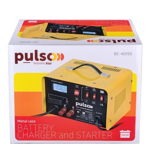Пуско-зарядний пристрій PULSO BC-40155 12&24V/45A/Start-100A/20-300AHR/стрілк. індик. (BC-40155) BC-40155 фото