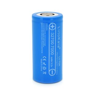 Акумулятор 32700 LiFePO4 LiitoKala Lii-70A, 7000mah （6500-7000mah, 30A, 3.2V (2.5-3.65V), Blue, PVC 32700 фото