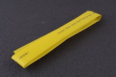 Термоусаживаемая трубка 10мм желтая (пак. 1мx20шт) APRO ZRG-10Y фото