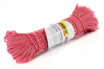 Шнур плетеный цветной строительный 3мм 100м UNIFIX 699586 фото