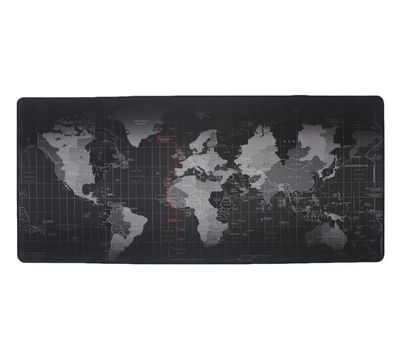 Килимок 400 * 900 тканинної Карта світу з бічної прошивкою, товщина 3 мм, колір Black, Box 21521 фото