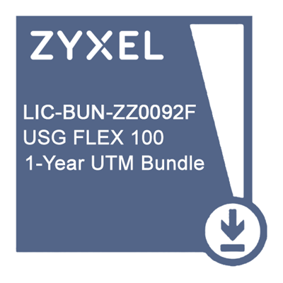 Підписка Zyxel на всі сервіси безпеки (AS, AV, CF, IDP / DPI, SecuReporter Premium) терміном 1 рік для USG FLEX 100 і 100W (LIC-BUN-ZZ0092F) LIC-BUN-ZZ0092F фото