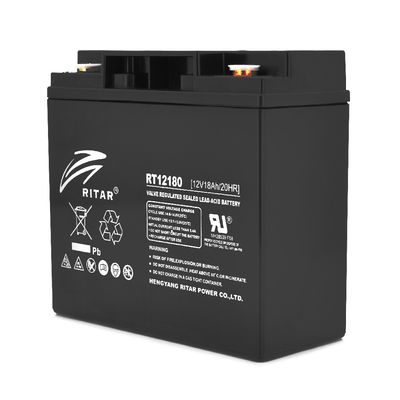 Акумуляторна батарея AGM RITAR RT12180B, Black Case, 12V 18.0Ah (181х77х167) Q2 RT12180B фото