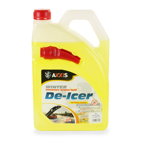 Омивач скла зимовий Axxis GS Fruit каністра з лійкою -22 4 л Yellow (48021031073) AX-2015 фото товару