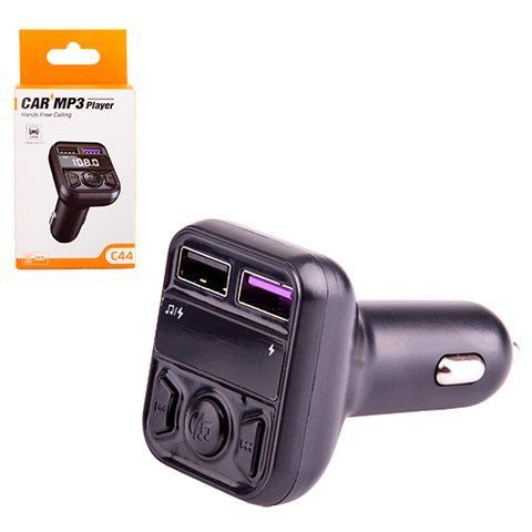 Модулятор FM 5в1 C44 12-24v 2USB 5V-3.1A Type C 5V-3.1A 3in1 C44 фото товара