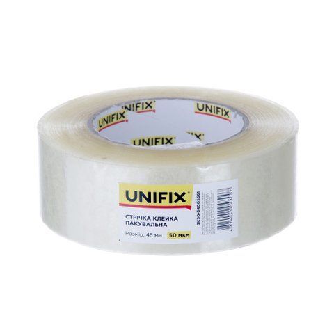 Стрічка клейка пакувальна SK50-54005561 500 45мм 50мкм UNIFIX SK50-54005561 фото товару