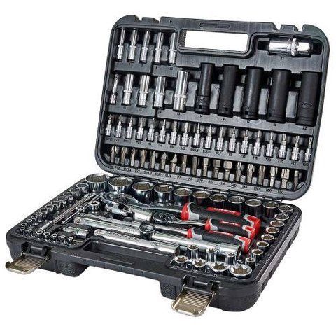 Набір головок торцевих 1/4&Prime; та 1/2&Prime; 111 предметів Vitals Master Impact + Superlock 186169 фото товара