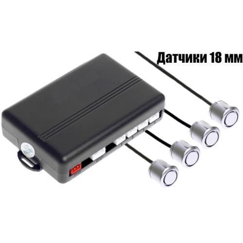 Парктронік TIGER PS-41/LED/4 датчики D=18мм/конектор/сiрий/сiрий (PS-41) PS-41 фото товару