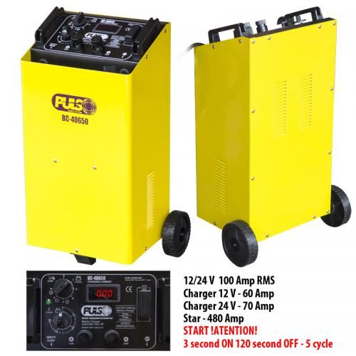 Пуско-зарядний пристрій PULSO BC-40650 12&24V/100A/Start-480A/цифр. індик. (BC-40650) BC-40650 фото