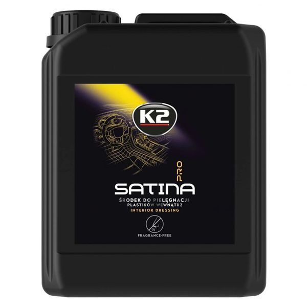 Засіб для догляду за панеллю приладів та пластиковими деталями K2 Satina Pro з нейтральним ароматом 5 л (D5095) K20609 фото