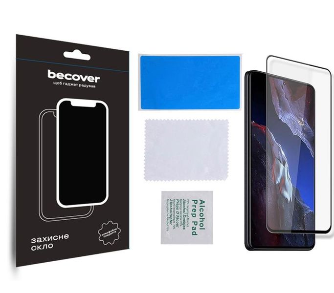 Захисне скло BeCover для Xiaomi Poco F5 Pro Black (709744) 709744 фото