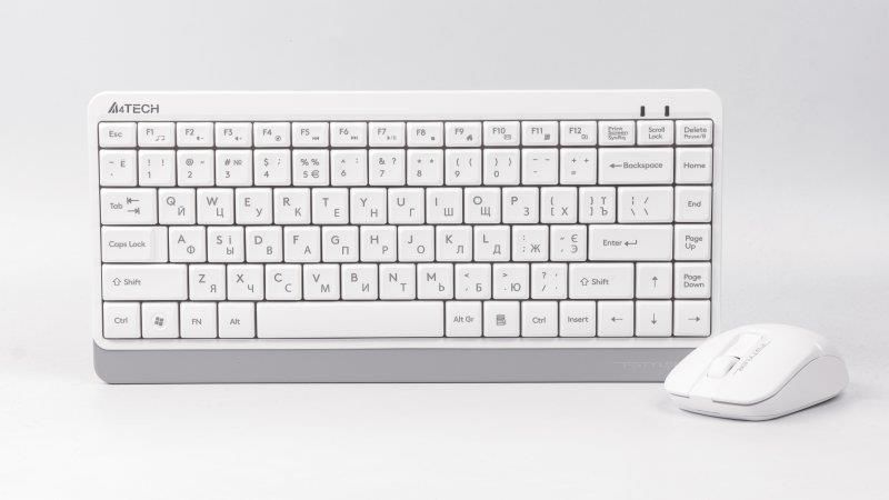 Комплект (клавіатура, мишка) бездротовий A4Tech FG1112S White USB FG1112S (White) фото