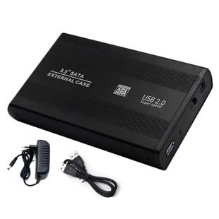 Карман , 3,5 "алюмінієвий корпус, інтерфейс USB2.0 SATA, Black 3520SBl фото