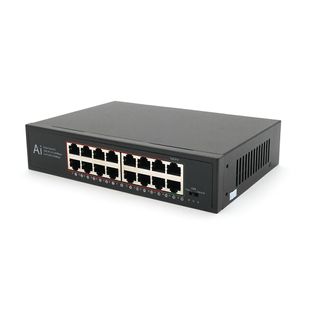 Комутатор Merlion MS1016 16 портів Ethernet 10/100 Мбіт/сек. метал AC220V. MS1016 фото