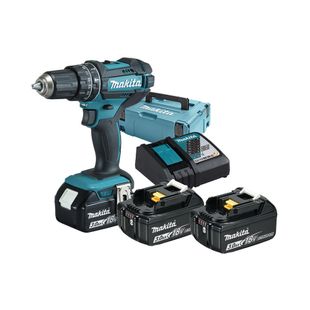 Акумуляторний дриль-шуруповерт Makita DHP482RF3J, зарядка+2 акумулятори, Box DHP482RF3J фото