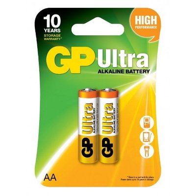 Батарейка GP ULTRA ALKALINE 1.5V 24AU-U4 лужна, LR6, АА (4891199027581) 4891199027581 фото