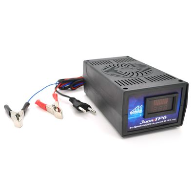 Трансформаторное зарядное устройство ТР-6 для аккумулятора 12V, емкость АКБ 32-90А/час, ток заряда 6A + вольтметр ТР-6 фото