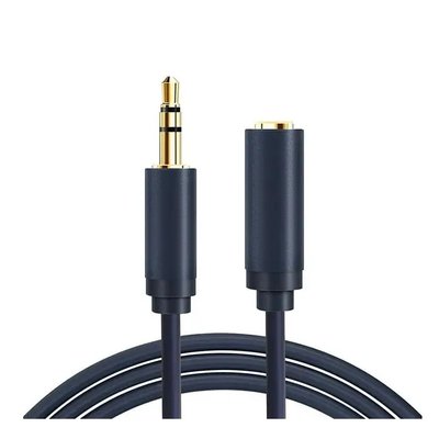 Кабель Cabletime Audio 3.5 мм - 3.5 мм (M/F), 1.5 м, Black, 3 pin (CF16J) CF16J фото