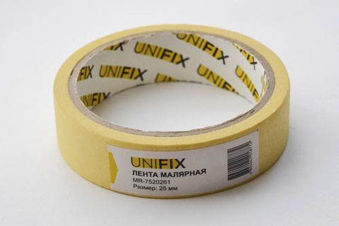 Стрічка клейка малярна 25мм*20м MR-7520261 UNIFIX MR-7520261 фото товару