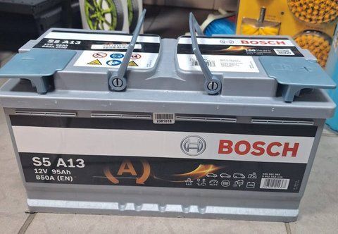 Акумулятор BOSCH 95Ah 12v AGM S5A13 R EN850 0092S5A130 фото товару
