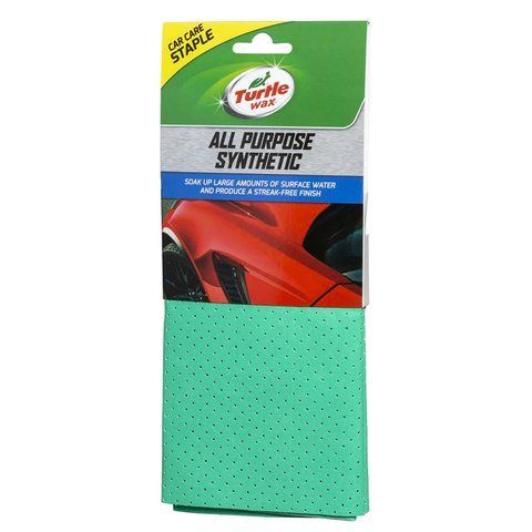Серветка для сушки лакофарбової поверхні TURTLE WAX All Purpose Synthetic перфорована 400 мм х 350 мм (X403td) X403td фото товару