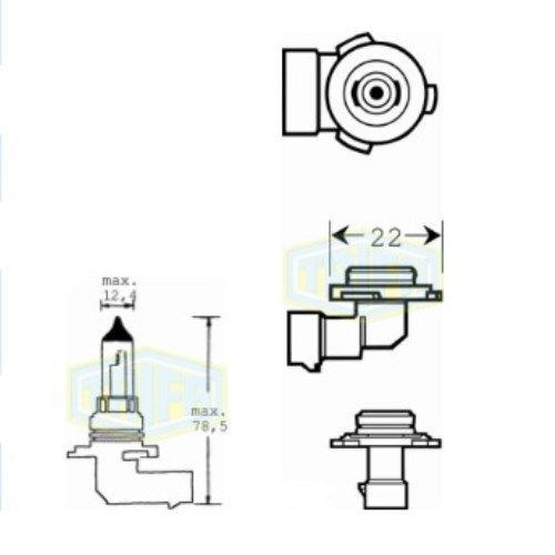 Лампа автомобильная Галогенная лампа для фары Trifa HB4 12V 55W (01621) 01621 фото товара