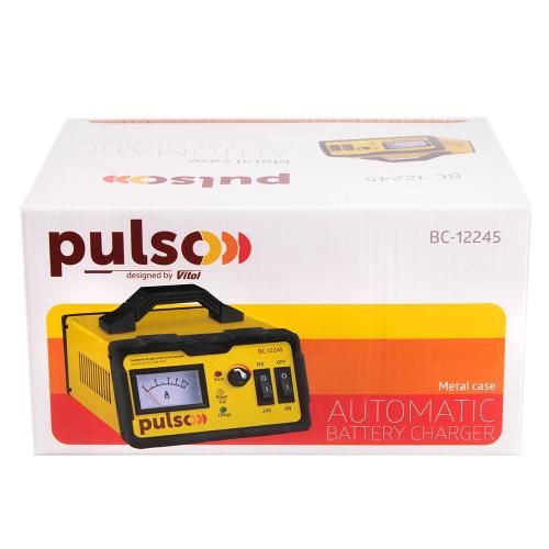 Зарядний пристрій PULSO BC-12245 12-24V/0-15A/5-190AHR/LED-Ампер./Iмпульсний (BC-12245) BC-12245 фото