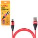 Кабель магнітний VOIN USB - Lightning 3А, 2m, red (швидка зарядка / передача даних) (VL-6102L RD) VL-6102L RD фото 1