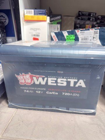 Акумулятор Westa 74Ah 720A R+ 6ct-74a(0) фото товару