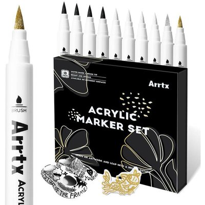Акрилові маркери Arrtx AACM-0500-10A, 10 шт (LC303601) LC303601 фото