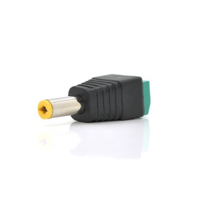 Роз'єм для підключення живлення DC-M (D 5,5x2,1мм) з клемами під кабель (Yellow Plug) YT-DC-M фото