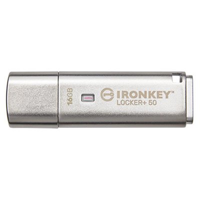 Флеш-накопичувач USB3.2 16GB Kingston IronKey Locker+ 50 (IKLP50/16GB) IKLP50/16GB фото