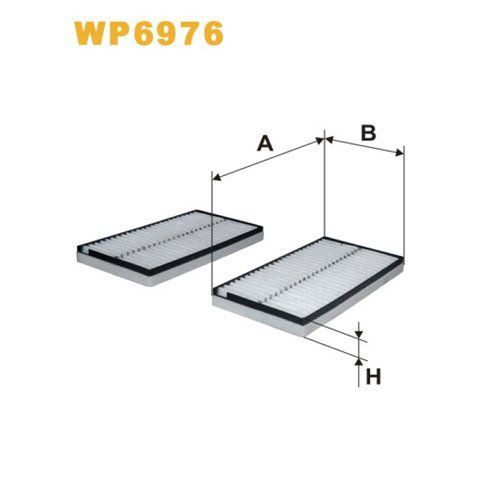 Фільтр салона BMW Serie 5 (E60/E61), Serie 6 (E63/E64) Wix Filters (WP6976) WP6976 фото товара