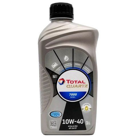 Олива моторна TOTAL Quartz Diesel 7000 10W-40 1 л (201534) 214111 фото товару