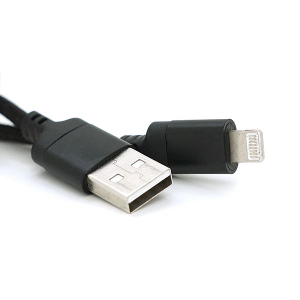 Кабель iKAKU KSC-698 XIANGSU Smart fast charging data cable for iphone, Black, довжина 2м, BOX KSC-698-L фото