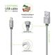 Кабель Intaleo CBGNYL1 USB - Lightning (M/M), 1 м, Grey (1283126477652) 1283126477652 фото 2