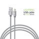 Кабель Intaleo CBGNYL1 USB - Lightning (M/M), 1 м, Grey (1283126477652) 1283126477652 фото 1