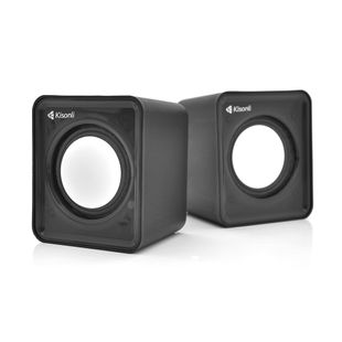 Колонки 2.0 Kisonli V310 для ПК і ноутбука, USB + 3.5mm, 2x0,5W, 20Hz- 20KHz, Black, BOX, Q100 V310B фото