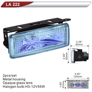 Фара додаткова DLAA 222-RY/H3-12V-55W/125*47мм (LA 222-RY) LA 222-RY фото