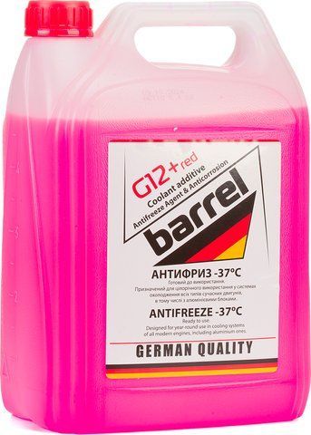 Антифриз BARREL ANTIFREEZE MEG червоний G-12+ Carbon (-37&deg;С) 5л 122033120 фото товару