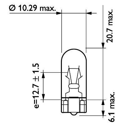 Автолампа Philips W2,5W 24V 2,5W W2,1X9,5D / TRUCK STANDARD / КРАТН. X10 13960CP фото товару