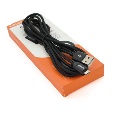 Кабель iKAKU KSC-698 XIANGSU Smart fast charging data cable for micro, Black, довжина 2м, BOX KSC-698-M фото
