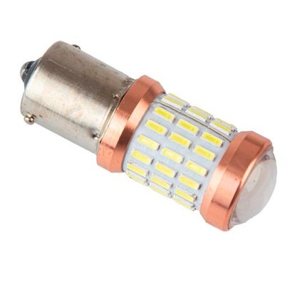 Лампа PULSO/габаритна/LED 1156/51+9SMD-3014 with lens/12-24v/2w/300lm White (LP-54322) LP-54322 фото