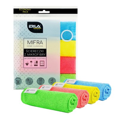 Набір серветок ERLA Mifra мікрофібра універсальні 4 шт (R1010) R1010 фото