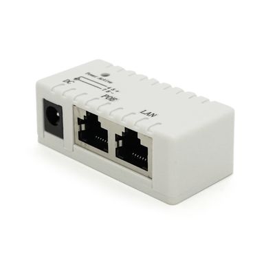 POE інжектор IEEE 802.3af PoE з портом Ethernet 10/100 Мбіт / с, White 33312 фото