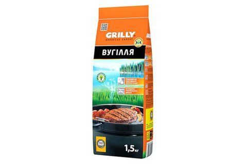 Уголь древесный 1,5кг Grilly GR-65190 фото товара