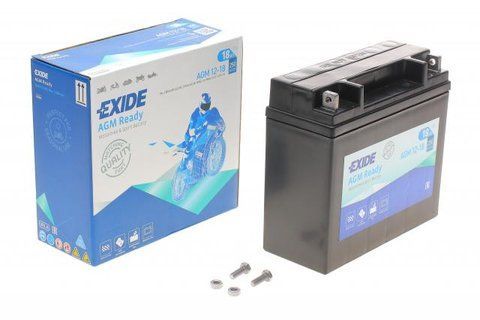 Акумулятор 18Ah-12v Exide AGM (180х75х165),R,EN250 AGM12-18 фото товару