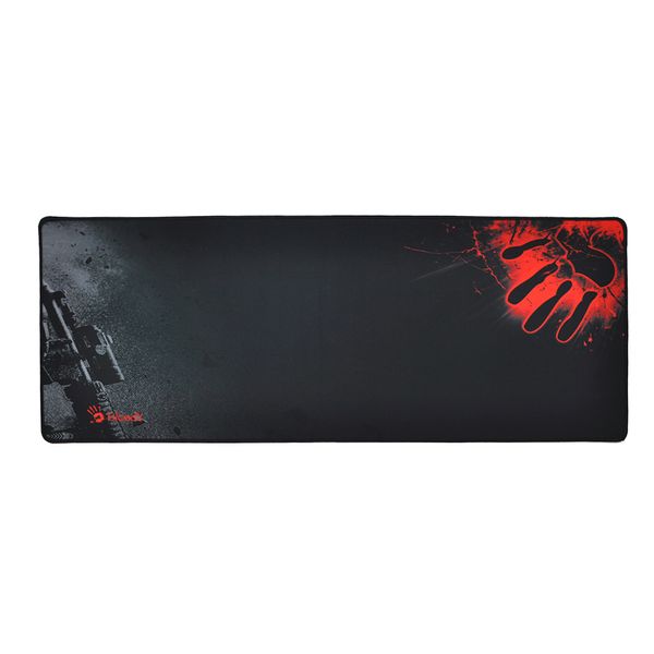 Килимок 300 * 800 тканинної Bloody Handprint з бічної прошивкою, товщина 3 мм, колір Black / Red, Пакет YT-MBH/B38 фото