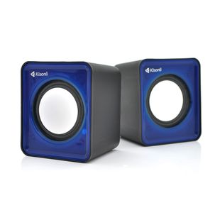 Колонки 2.0 Kisonli V310 для ПК і ноутбука, USB + 3.5mm, 2x3W, 20Hz- 20KHz, Blue, BOX, Q100 V310Bl фото