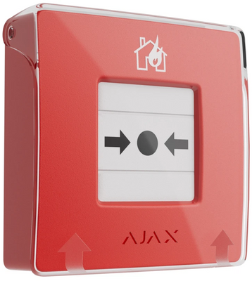 Бездротова настінна кнопка для активації пожежної тривоги Ajax ManualCallPoint (Red) ManualCallPoint (Red) фото